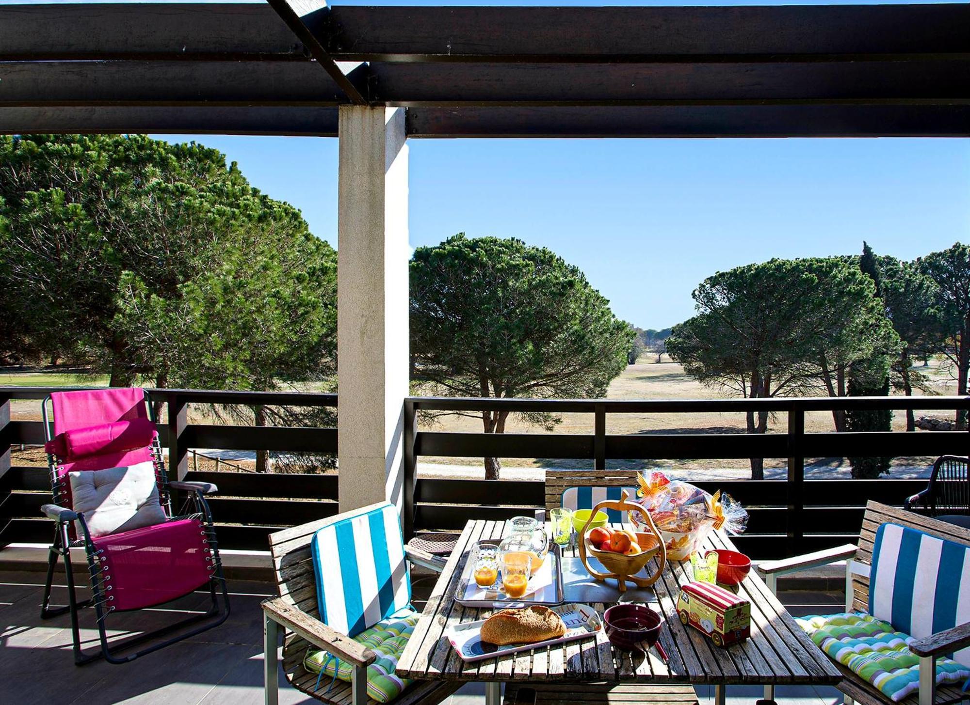 Vert Paradis - Vue Apaisante Sur Golf, Pins Parasols, 2E Etage - 80 M2 Dont Terrasse Avec Pergola, 2 Chambres, 3Et Iles, 3 Clim, Wifi - Piscine, Parking Et Park A Velos, Ascenseur - En Option Linge, Menage - Pistes Cyclables, Mer A Proximite Saint-Cyprien  Esterno foto