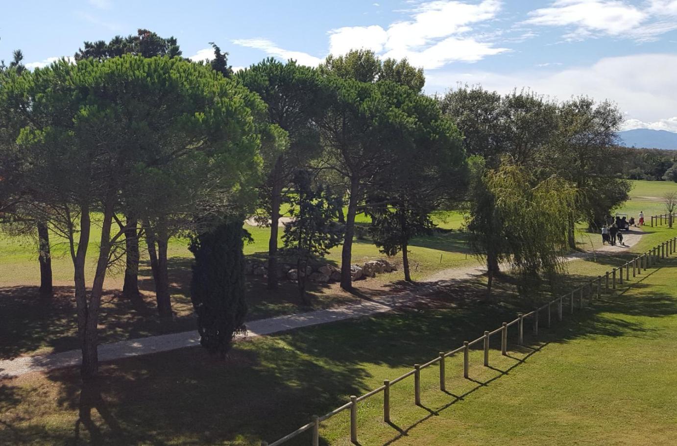 Vert Paradis - Vue Apaisante Sur Golf, Pins Parasols, 2E Etage - 80 M2 Dont Terrasse Avec Pergola, 2 Chambres, 3Et Iles, 3 Clim, Wifi - Piscine, Parking Et Park A Velos, Ascenseur - En Option Linge, Menage - Pistes Cyclables, Mer A Proximite Saint-Cyprien  Esterno foto