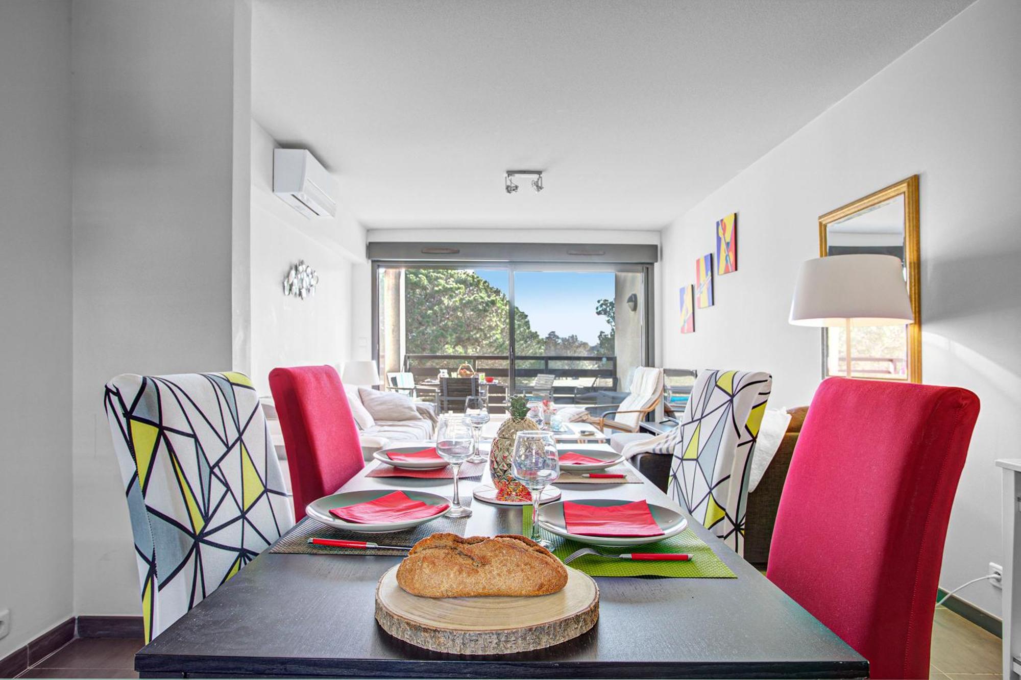 Vert Paradis - Vue Apaisante Sur Golf, Pins Parasols, 2E Etage - 80 M2 Dont Terrasse Avec Pergola, 2 Chambres, 3Et Iles, 3 Clim, Wifi - Piscine, Parking Et Park A Velos, Ascenseur - En Option Linge, Menage - Pistes Cyclables, Mer A Proximite Saint-Cyprien  Esterno foto